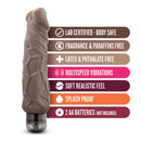 X5 Plus Hard On Vibrating 9inch Dildo Brown