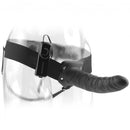 Fetish Fantasy Vibrating Hollow Strap-on 8 Inch Black