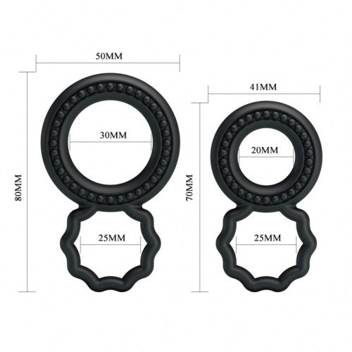 Soft Flexible Silicone Cock and Balls Penis Ring