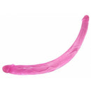 Double Dong Bendable Jelly Soft Pink Dildo 42 CM