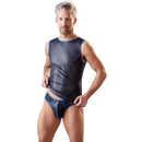 Classic Sleeveless Matte Black Shirt