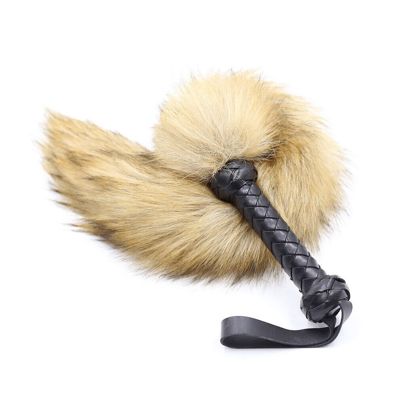 Fur Fox Tail Sensual Flogger Whip 60CM