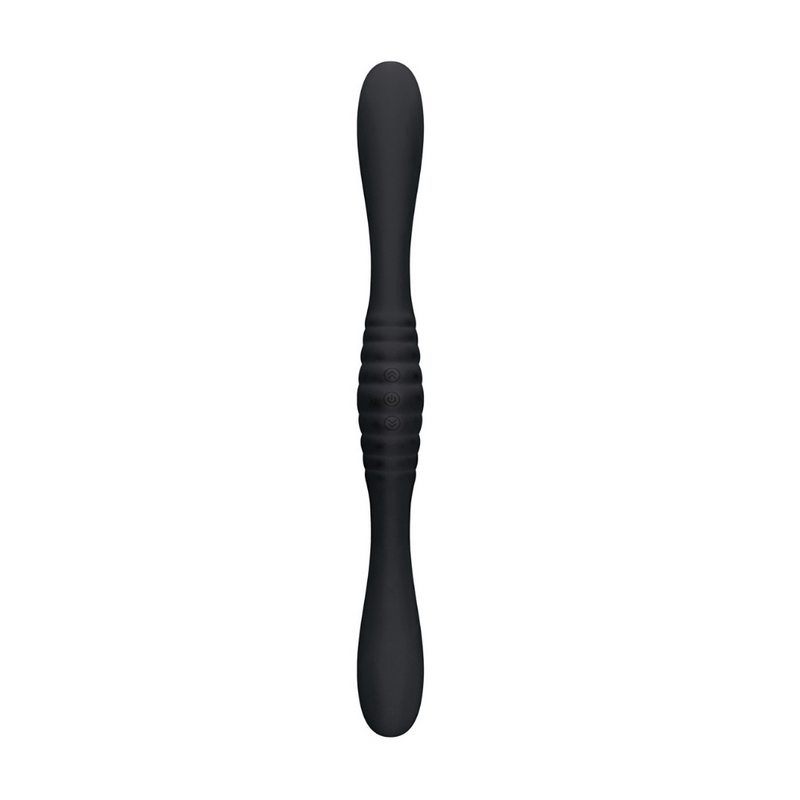 Shi Shi 2Fer Dual Massager Black Vibrator