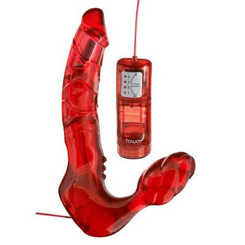 Bend Over Boyfriend Strapless Strap-On with Vibration