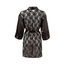 Black Kimono with Lace Back