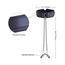 Leather Neck Collar With Nipple Clamps