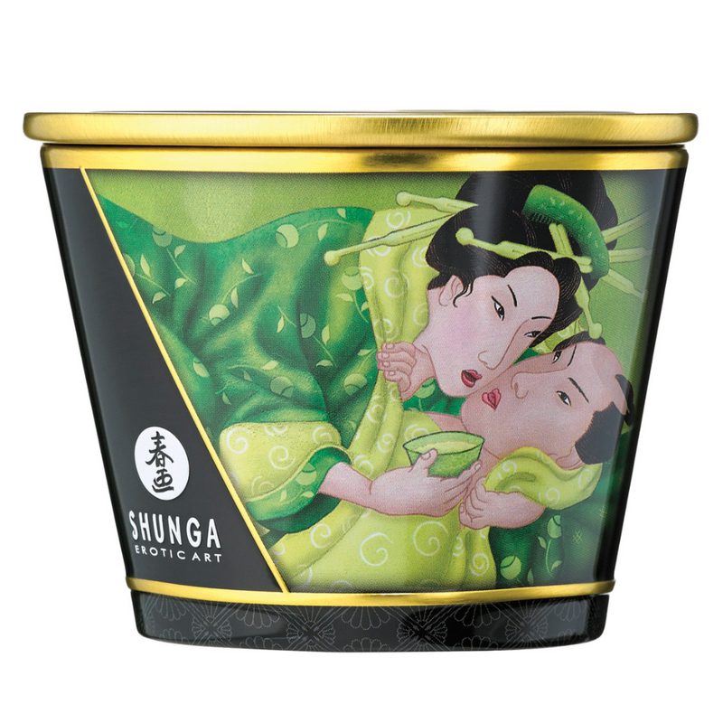 Shunga Massage Exotic Green Tea Candle 170ml