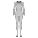Obsessive Spicy Fishnet Crotchless Catsuit