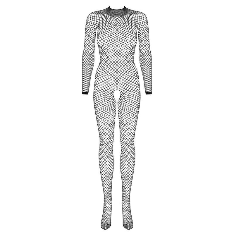 Obsessive Spicy Fishnet Crotchless Catsuit